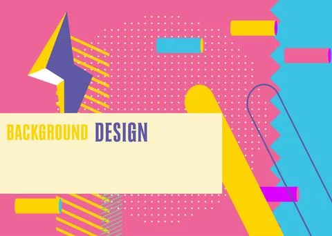 Simple Geometrical elements background design. Vintage minimal geometric te.. Stock Illustration