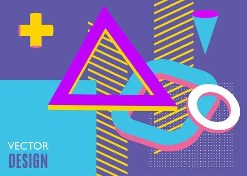 Simple Geometrical elements background design. Vintage minimal geometric te.. Stock Illustration