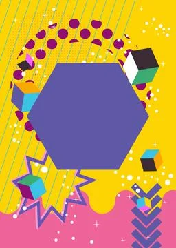 Simple geometrical graphic background. Abstract geometric shapes template f.. Иллюстрация