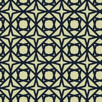 Simple geometrical seamless pattern in retro style Stock Illustration