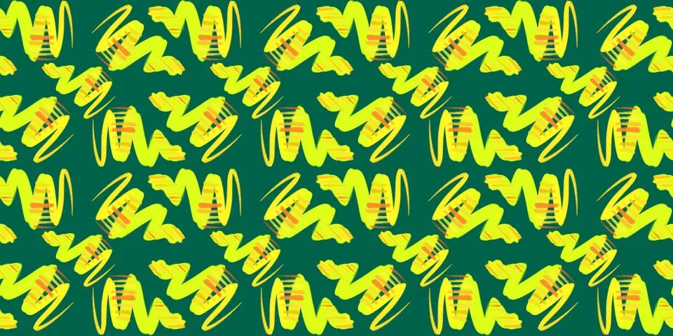 Simple geometrical seamless pattern, summer spring, bright vivid colors Stock Illustration