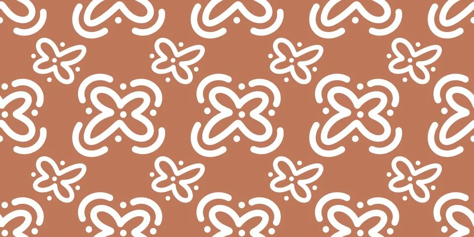 Simple geometrical white seamless pattern and colourful background print Illustrazione stock
