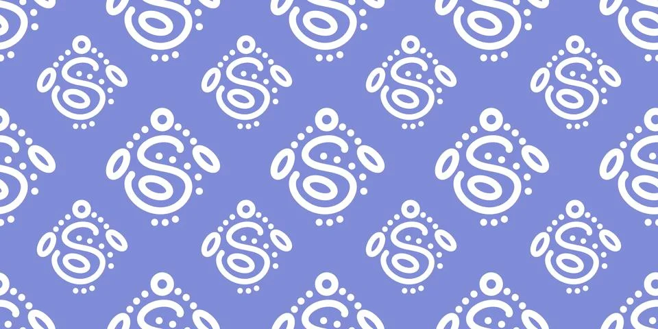 Simple geometrical white seamless pattern and colourful background print Stock Illustration