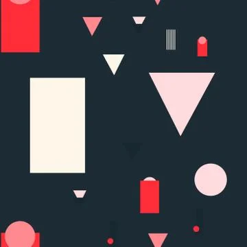 Simple geometry seamless pattern Stock Illustration