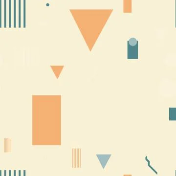 Simple geometry seamless pattern Stock Illustration