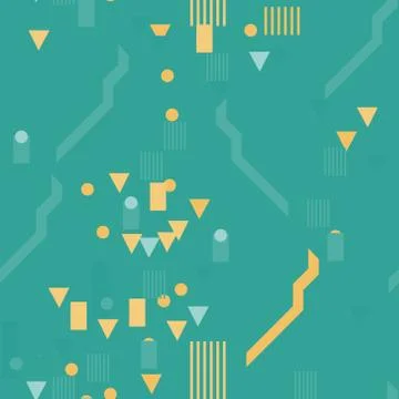 Simple geometry seamless pattern Stockillustratie