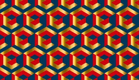 Simple geometry seamless pattern Illustrazione stock