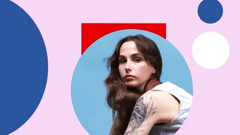 Simple Geometry Typography Slideshow for After Effects Stockmateriaal After Effects