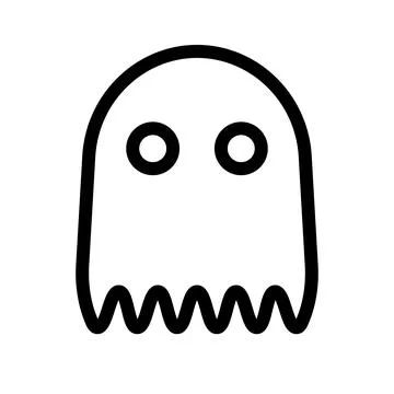 Simple ghost icon. Specter. Vector. Stock Illustration