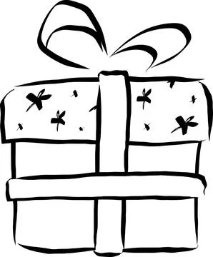 Simple gift icon Illustrazione stock