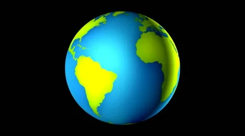 Simple globe with chroma key Video stock 11215783