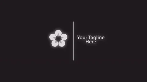 Simple Glow Logo Sting Stock After Effects