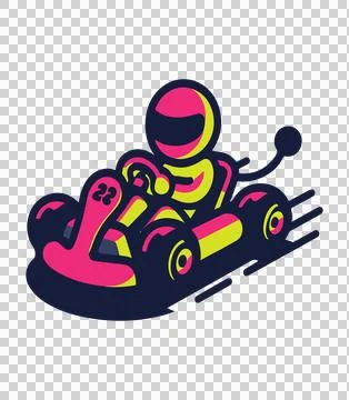 Simple go-kart design vector illustration Stock Illustration