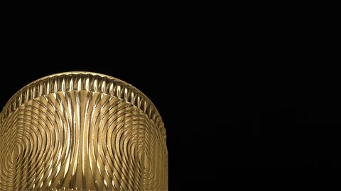 Simple Gold Lamp Video stock 71762351