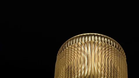Simple Gold Lamp Stock Footage 71762965