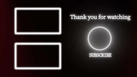 Simple gradation YouTube end card ending screen motion graphics Stock Footage 166878811