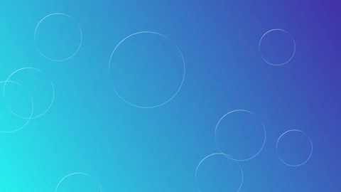 Simple Gradient Background with Floating Circle Outlines Stock-Footage 319472325