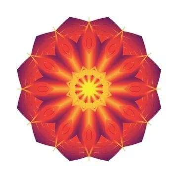 Simple gradient circular pattern on white backdrop Stock Illustration