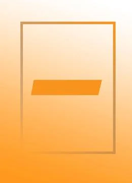 Simple Gradient Empty Frame With Orange Gradient Background. Stock Illustration