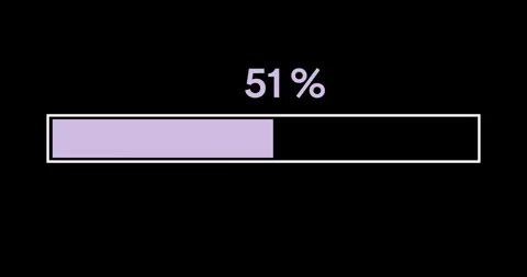 Simple gradient from pink to blue progress or loader bar animation. Loader bar Stock Footage 247028275