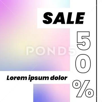 SIMPLE GRADIENT PSD INSTAGRAM FASHION TEMPLATE POST PSD Template