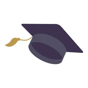 Simple graduation cap. Academic cap. University education hat illustration... Stock-Illustration