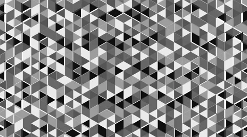 Simple graphic animation with growing gray triangles - full hd Stock Footage 50547937