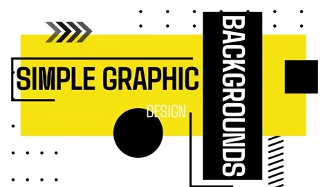 Simple Graphic Design Backgrounds After Effects素材