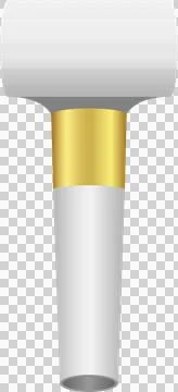 Simple graphic featuring a grey column with a gold accent ring on a black b.. Stock Illustration