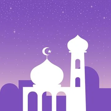 Simple graphic of a mosque Stock Illustration