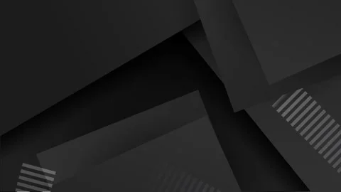 Simple graphic pattern in black and gray with linear geometric designs seamless Stock Footage 295906591