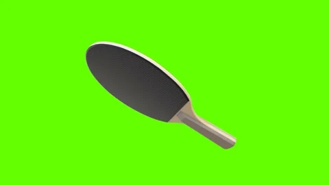 Simple graphics: a table tennis racket with a rotating white ball Stock Footage 153021413