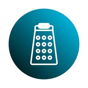 Simple Grater Icon Illustration Emphasizing Kitchen Utensils and Culinary T.. Stock Illustration
