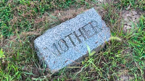Simple Grave Stone - Mother Stock Footage 250688198