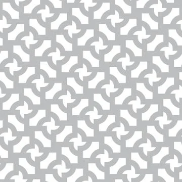 Simple gray and white vector geometric abstract seamless pattern Illustrazione stock