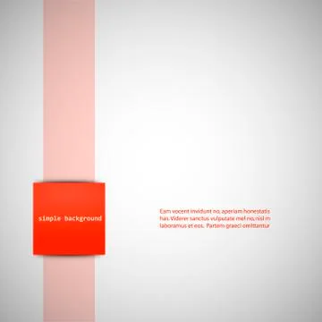 Simple gray background with color inserts Illustrazione stock