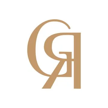 Simple great luxury initial RG Letter logo design vector graphic concept il.. Stock Illustration