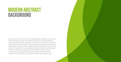 Simple green and white background presentation . modern and clean green backg Stock Illustration