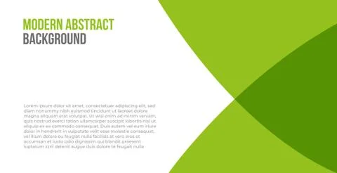 Simple green and white background presentation . modern and clean green backg Stock Illustration