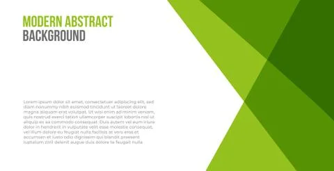 Simple green and white background presentation . modern and clean green backg Stock Illustration