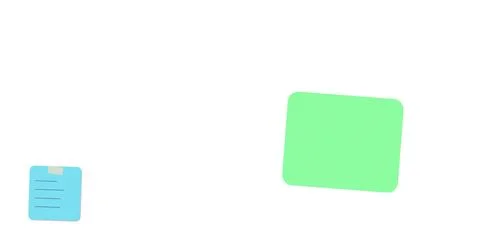 Simple green folder and document icon set Stock Illustration