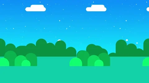Simple Green Hills with Blue Sky Stock Footage 335633346