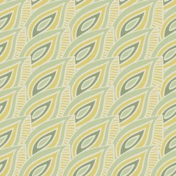A simple green leafy seamless vector pattern Stock Illustration