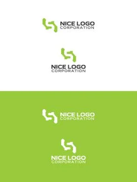 Simple green logo Illustrazione stock