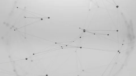 Simple grey background with rotating plexus Stock Footage 103856650