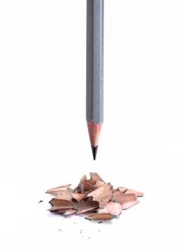 Simple grey pen sharpening Foto stock