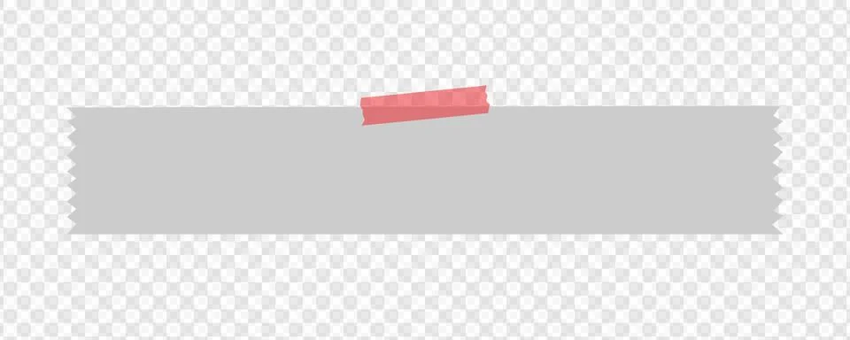 A simple grey rectangle with a small red label on a transparent background. Stock Illustration