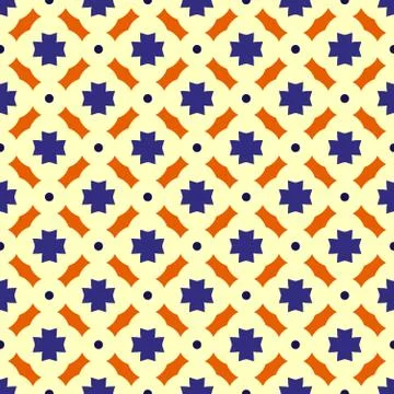 Simple grid dot Abstract Decorative Ornament Seamless Pattern Illustrazione stock