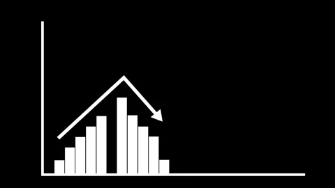 Simple growth chart with rising bars and upward arrow business progress and.. Stock Footage 337178265