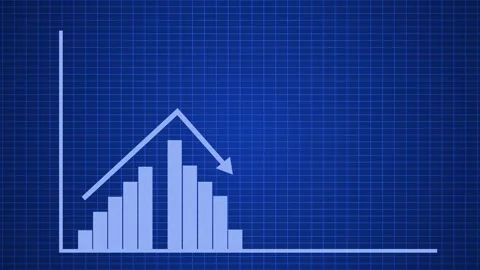 Simple growth chart with rising bars and upward arrow business progress and.. Stock Footage 337178292